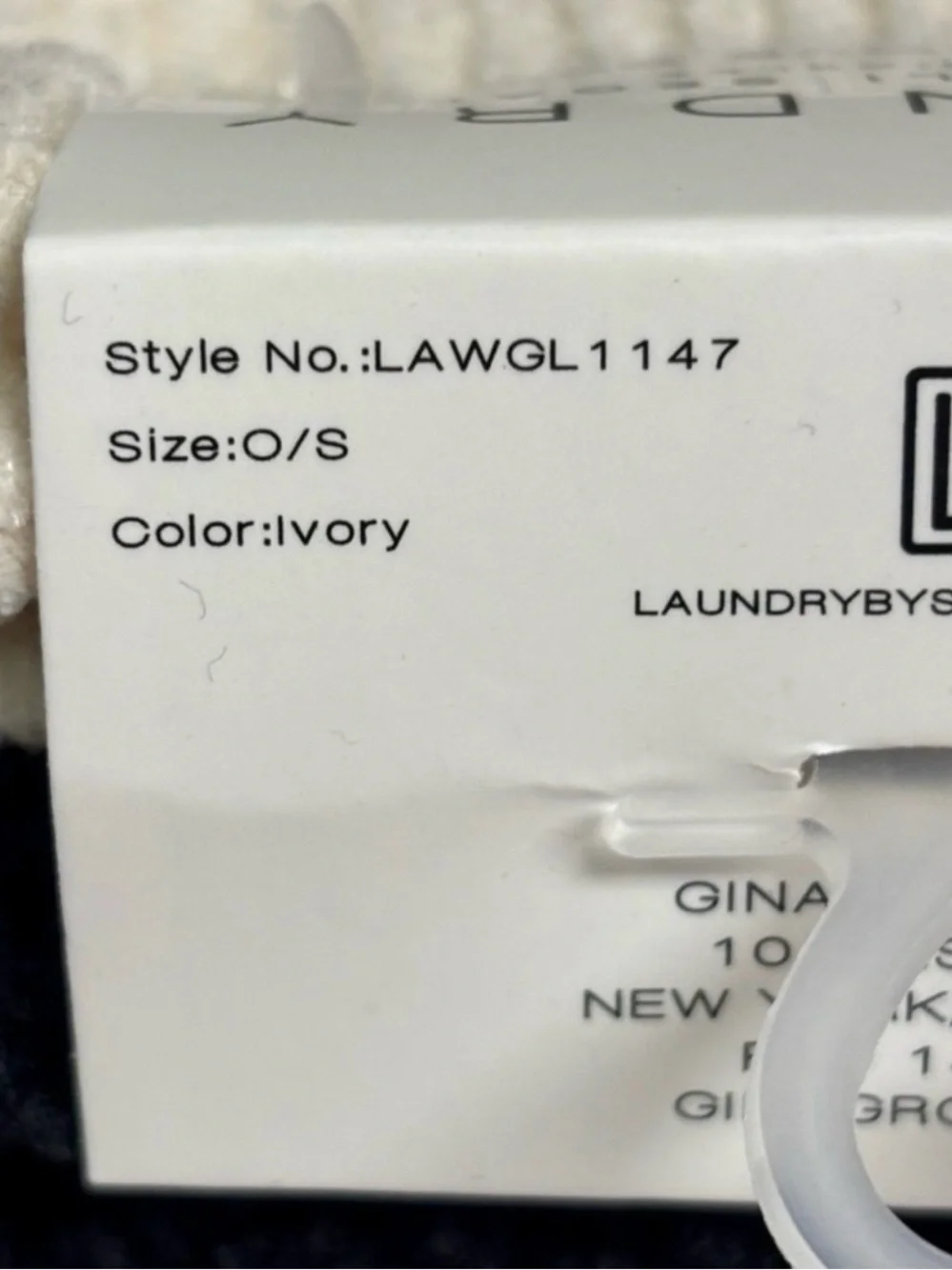 New Laundry Gloves 2 Pairs Set Women’s Black & Ivory Knit Casual Winter Outdoors